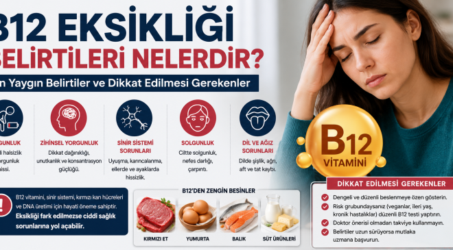 Sürekli Yorgunluk ve Unutkanlığın Nedeni B12 Eksikliği Olabilir mi?