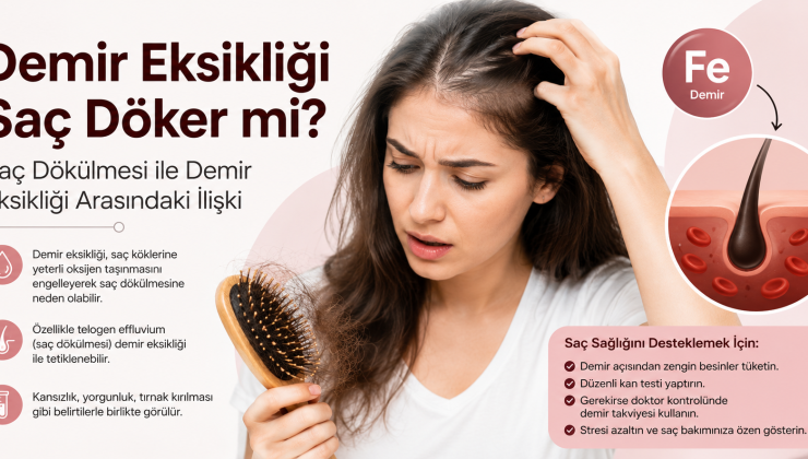Saç Dökülmesi ve Demir Eksikliği: Belirtiler, Nedenler ve Çözüm Önerileri