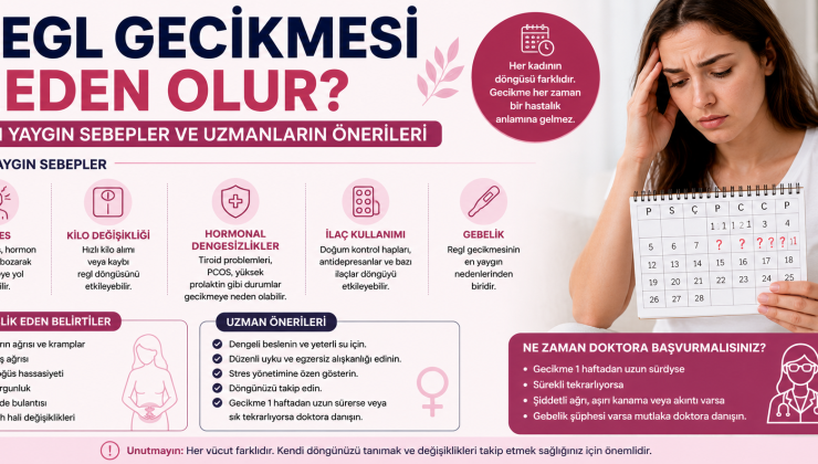 Regl Gecikmesi Neden Olur? En Yaygın Nedenler ve Belirtileri Nelerdir?